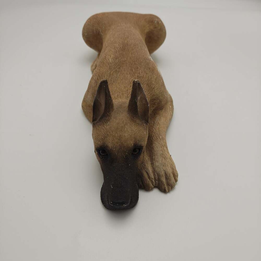 Vintage Sandra Brue Sandicast Lying Great Dane Dog Figurine